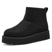 TAMARIS Winterboots, Plateau, Winterstiefelette, Ankle-Boots mit funkelnden Strasssteinen, Gr. 42, schwarz, , 43579713-42