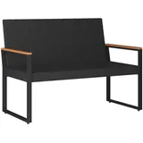 vidaXL Gartenbank 107 x 61 x 80 cm Schwarz/Türkis