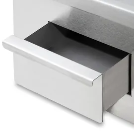 Vertes Grillplatte Plancha 3000W 55x35cm silberfarben