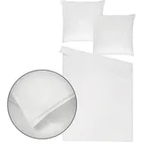 Traumschlaf Uni Jersey weiss 155 x 220 cm + 80 x 80 cm