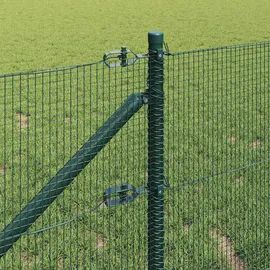 vidaXL Welded Wire Fence 0,6 x 10 m Grün/Stahl