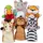 Melissa & Doug Handpuppen-Set Safari Freunde