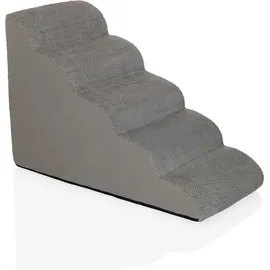 hjh living Pawy Step 5 Hunderampe 5 Stufen Grau
