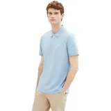 Tom Tailor Herren 1031006 BASIC Piqué Poloshirt 32245 - Washed Out Middle Blue, S