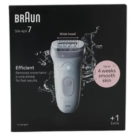 Braun Silk-épil 7 7-011 Weiß/Silber