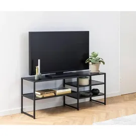 Actona Seaford TV-Lowboard 120x46x33 cm Schwarz Holzwerkstoff