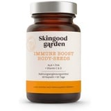 Skingood Immune Boost – Immunsystem Kapseln mit natürlichem Vitamin C und Zink – mit Acai und Echinacea – deckt den Tagesbedarf an Zink, Vitamin C und D, A und B9 – 60 Kapseln