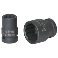 KS Tools 1/2" 12-kant-Kraft-Stecknuss, kurz, 1.1/4"