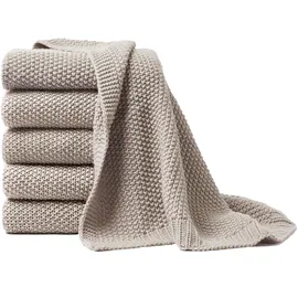 Primera Strick Kuscheldecke 130 x 170 cm Beige