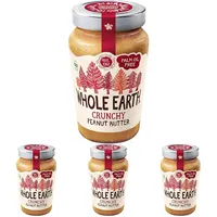 Whole Earth Peanut Butter Crunchy 340g (Packung mit 4)