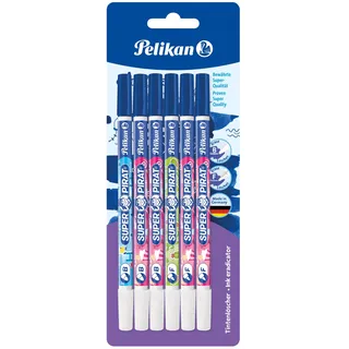 Pelikan Tintenlöscher Super Pirat 850F/B, 6er Blisterkarte