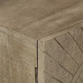 vidaXL Sideboard 55x30x76 cm Massivholz Mango und Eisen