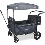 FableKids Bollerwagen Leo X4 Plus, faltbar, 80kg Traglast, 113 x 78 x 130cm (L/B/H), blau