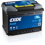 EXIDE EB740 Excell STARTERBATTERIE 12V 74Ah 680A