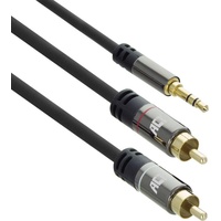 ACT 1.5 meter High Quality cable 1x 3.5mm stereo jack male - MINI Standard 1.0m Audio-Kabel m Schwarz