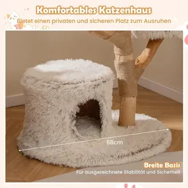 Costway Kratzbaum 102 cm Weiß