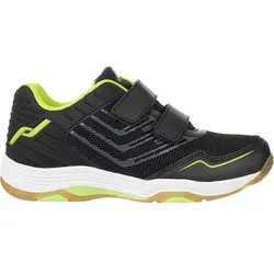 PRO TOUCH Kinder Volleyballschuhe Hallenschuhe, BLACK/GREEN LIME, 29