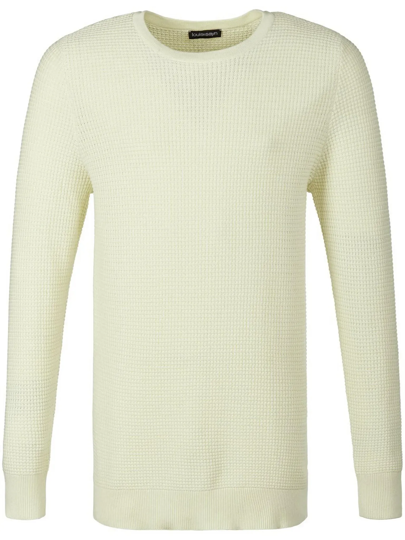 Le pull col ras cou  Louis Sayn blanc