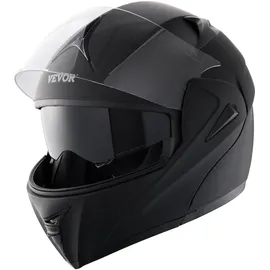 Vevor Motorradhelm Schwarz M