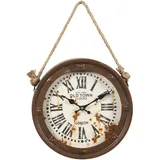 Ambiente Haus »Old Town Schiffs Wanduhr 27,7cm«, braun