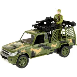 Toi-Toys - Ferngesteuertes Fahrzeug - Alfafox Militär Jeep mit Soldat (22cm)