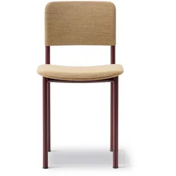 Fredericia Plan Chair voll gepolstert, bordeaux / steelcut quartet 554