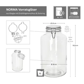 Mambocat Vorratsglas 6 l 3 St.