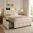 Flieks Polsterbett 90 x 200 cm Beige
