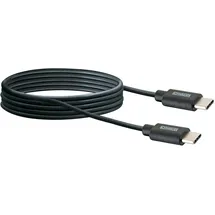 Schwaiger Sync und Ladekabel 2 m USB C, schwarz