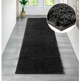 OTTO home Hochflor-Teppich OTTO HOME "Viva Shaggy, in Standard- und Premium-Qualität, 30 mm oder 45 mm Höhe" Gr. 11, grau, B:67cm H:30mm L:230cm, Kunstfaser, Teppiche, Uni Farben, einfarbig, weich, kuschelig, Läufer, Kundenliebling