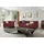 s-style möbel Couch Cord 2-Sitzer + Sessel Rot