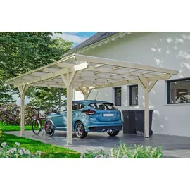 SKANHOLZ Carport Odenwald 4,28 x 6,48 m unbehandelt inkl. Pfostenanker