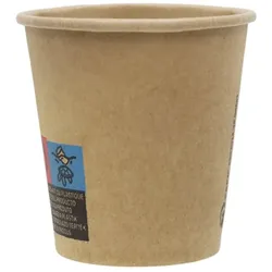 MONOUSO - Kartonbecher 3Oz/100ml Kraft-Kraft Ø5,8cm (50 Stück)