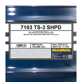 Mannol TS-3 7103 10W-40 60 l