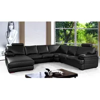 Designer Ecksofa Leder Adriano Eckcouch Wohnlandschaft UVP*6.990,- €