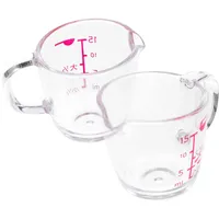 Cabilock 2 Stück Messbecher Kunststoff 15 Ml Präzision Flüssigkeitsmesser Transparent Küchenbehälter Mit Ausguss Für Zuhause Café Restaurant