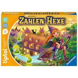 Ravensburger tiptoi - Spiel Zahlen-Hexe, Zählen lernen von 1 - 10 für Kinder ab 3 Jahren