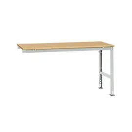 Manuflex Tischplatte Multiplex 1750 x 1000 mm Lichtgrau