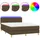 vidaXL Boxspringbett 140 x 200 cm Dunkelbraun