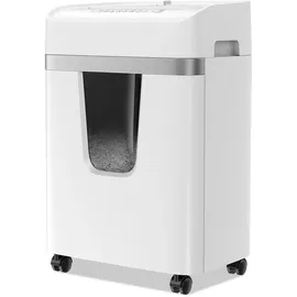 bonsaii Aktenvernichter 12 Blatt, P-4 Kreuzschnitt Schredder für Kreditkarten, Büroklammern, CDs, 20L Behälter mit Sichtfenster, 15 Min Dauerbetrieb, für Büro & Zuhause, C282-A