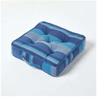 Homescapes Sitzkissen Stuhlkissen Morocco blau - Homescapes