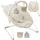 MOMI GLOSSY Babywippe für Babys bis 9 kg, 3-Punkt-Sicherheitsgurt, Metallgestell mit Antirutsch-Füßchen, Gewicht 1,7 kg, Abmessungen 58 x 49 x 53 cm, sensorisches Modul für Kinderförderung