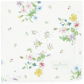 GREENGATE COTNAPWLFIL0108 Fiola Stoffserviette mit Spitze White 40 x 40 cm