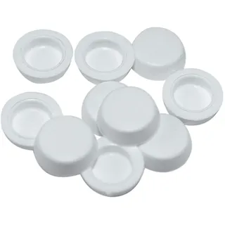 SN-TEC Abdeckkappe für Fensterbankschraube/Duschen weiß (50 Stück)