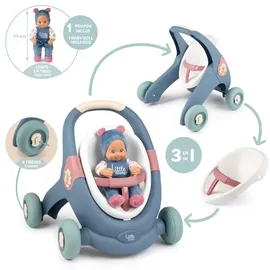 Smoby 3-in-1 Lauflernwagen mit Puppe