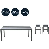 Home Deluxe Sitzgruppe SOL MADERA 2 Stühle