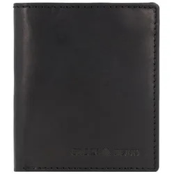 Greenburry Pure Black Geldbörse RFID Schutz Leder 11 cm black