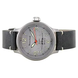 Messerschmitt BF110-ALU-L Herrenuhr Leder 40 mm