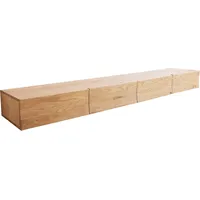 DeLife Lowboard Wyatt 220 cm Eiche Natur 4 Schübe