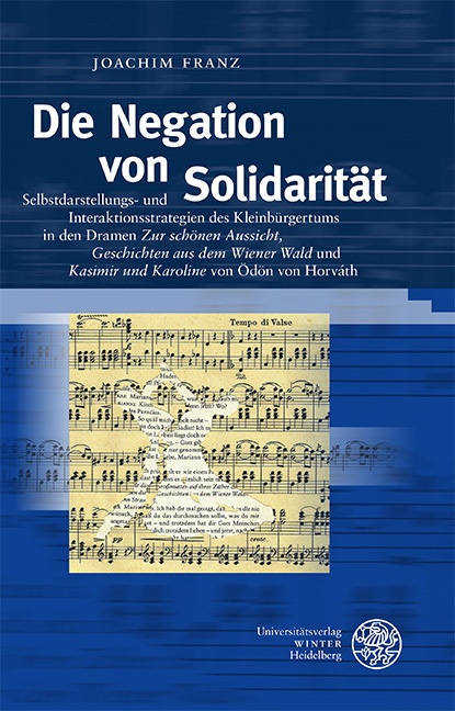 Die Negation Von Solidarität - Joachim Franz  Gebunden